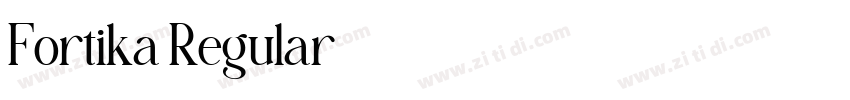 Fortika Regular字体转换